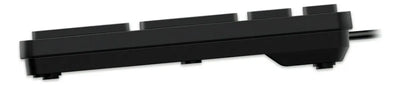 Teclado Genius SlimStar QWERTY Membrana español color negro con luz no