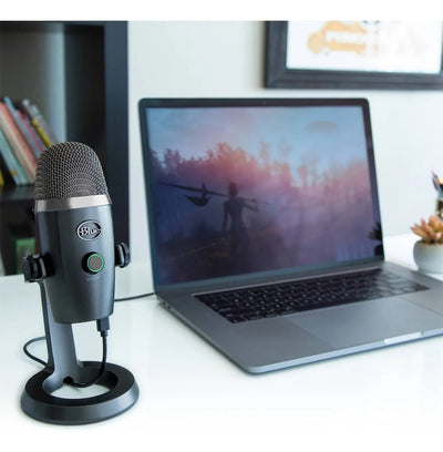 Micrófono Blue Yeti Nano Condensador Omnidireccional color shadow greyS