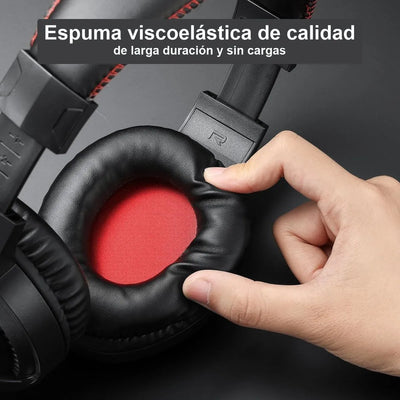 Diadema Gamer Redragon H211-rgb Cronus Micrófono Plug 3.5mm Negro
