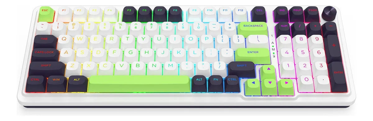 Teclado Redragon Eisa K686wgb-rgb-max Wireless Ingles Verde
