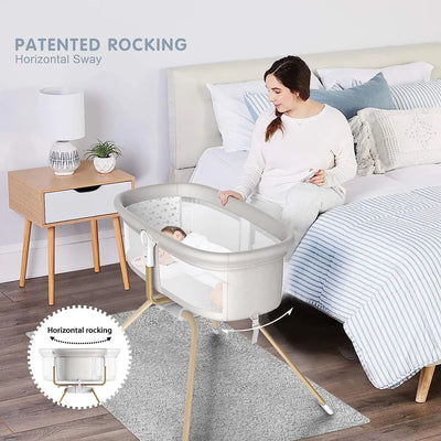 Angelbliss Moises Mecedora 3 En 1 Y Cuna Para Bebe, Cuna De