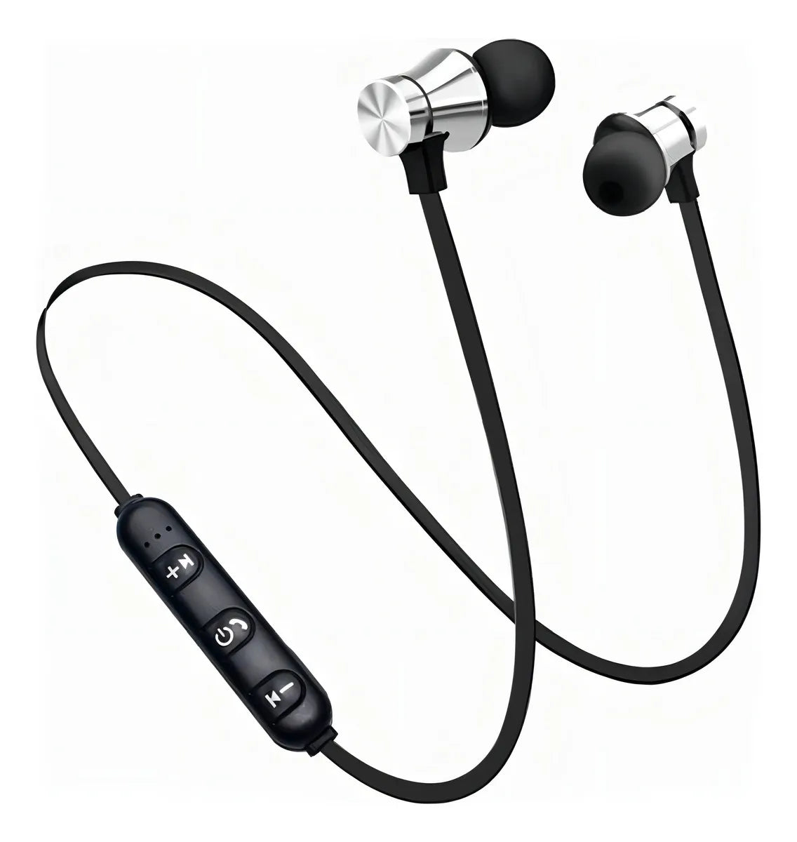 Auriculares inalámbricos deportivos magnéticos plateados Xt11