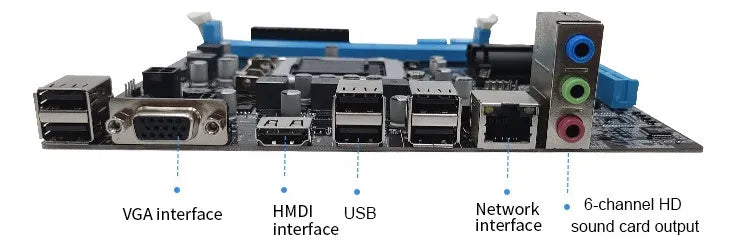 Board H61 Socket 1155 6 Usb Hdmi Puerto Nvm Nueva Negro