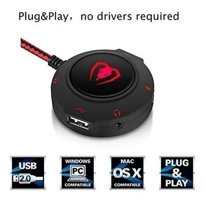 Tarjeta De Sonido Externa Micolindun Hubs Audio A Usb 3.5mm