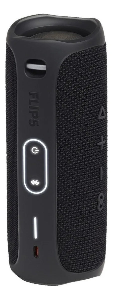 Parlante JBL Flip 5 portátil con bluetooth waterproof black matte