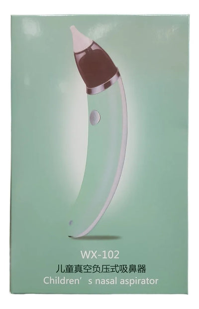 Aspirador Limpieza Nasal Para Bebe Niño Eléctrico Automatico Verde Claro