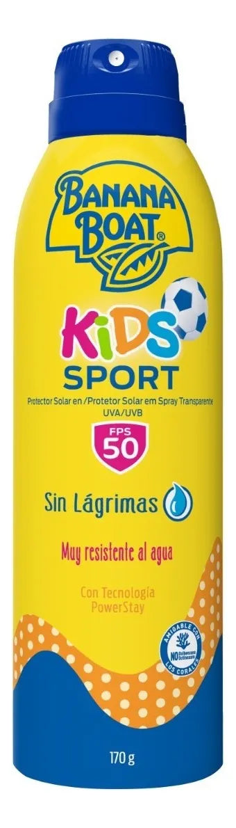 Protector Solar Banana Boat Kids Sport 50 FPS Spray 170g