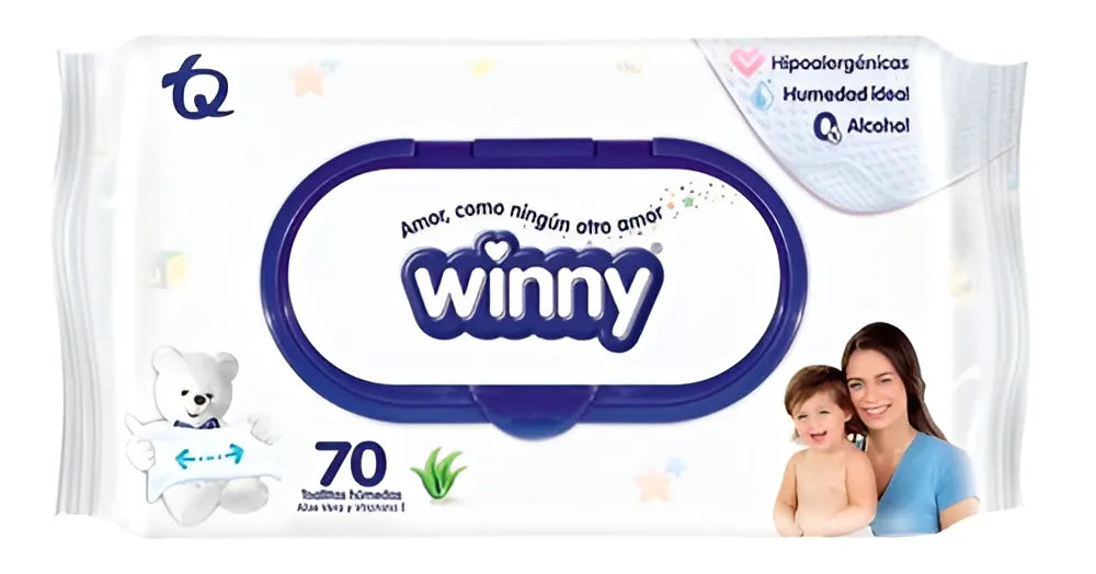 Toallitas Winny Aloe Vera X 70 - Und A $139