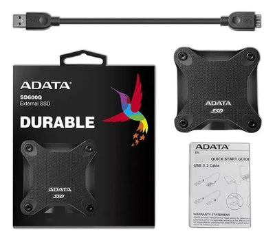 Disco Solido Adata Durable Sd600q External Ssd 960gb Negro