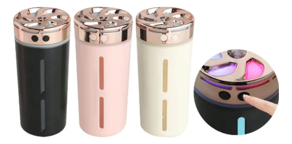 Difusor De Aromas Cilíndrico Recargable Inalámbrico Color Rosa