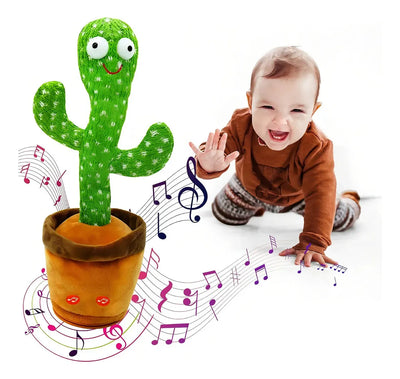 Peluche Dancing Cactus Verde Luz Sonidos Canta Baila Repetidor USB