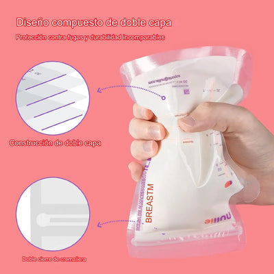 Bolsas De Almacenamiento Leche Materna 60 Undidades Nuliie
