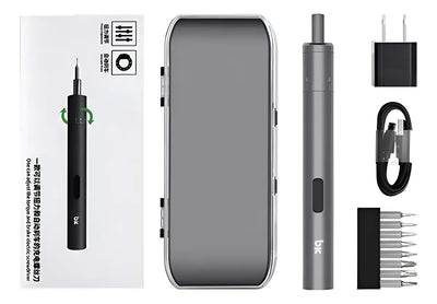 Set Destornillador Eléctrico Mini 27 Pzs Servicio Móvil - Gris