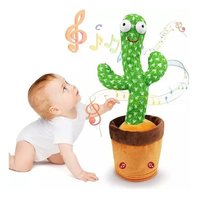 Peluche Dancing Cactus Verde Luz Sonidos Canta Baila Repetidor USB