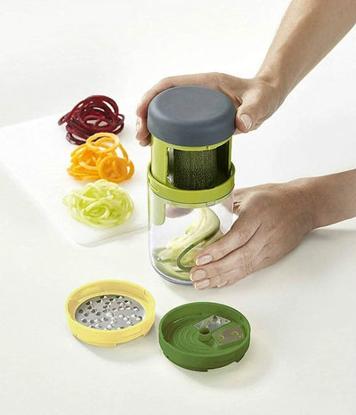 Picador Cortador Espiral Frutas Verduras Cuchillas 3 En 1
