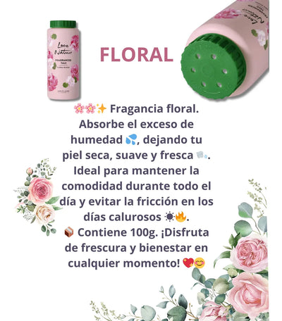 Set X2 Talcos Para Cuerpo Perfumados Lavanda Y Floral