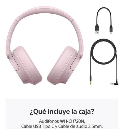 Audífonos Inalámbricos Con Noise Cancelling Wh-ch720n Color Rosado
