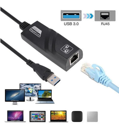 Tarjeta Convertidor Adaptador Usb 3.0 A Rj45 Red 1000 Mbps
