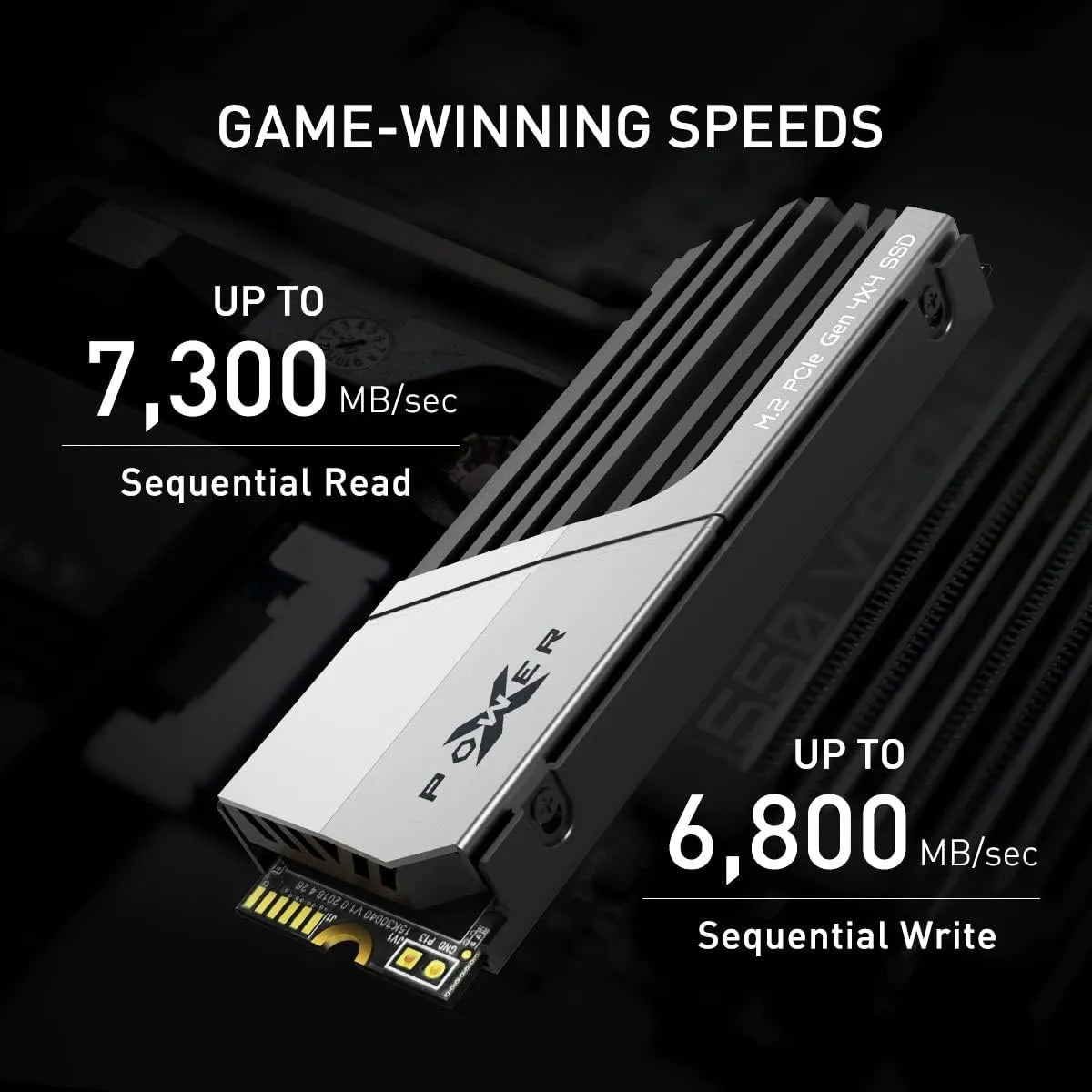 Unidad Ssd M.2 Silicone Power Xs70 4tb Gen 4 Gris