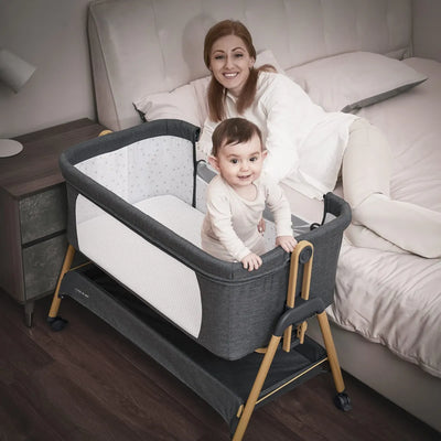 Angelbliss Moiss Para Beb, Cuna Fcil De Plegar Con Colchn