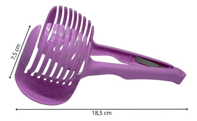 Cortadora De Frutas, Verduras, Papas Y Pinzas De 2 Piezas Rosa Chicle