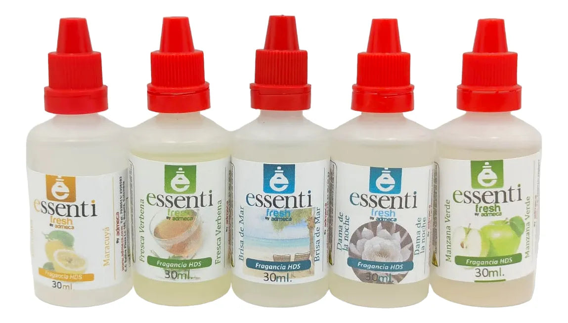 Esencia Fragancia Hidrosoluble Para Humidificador Set X 5