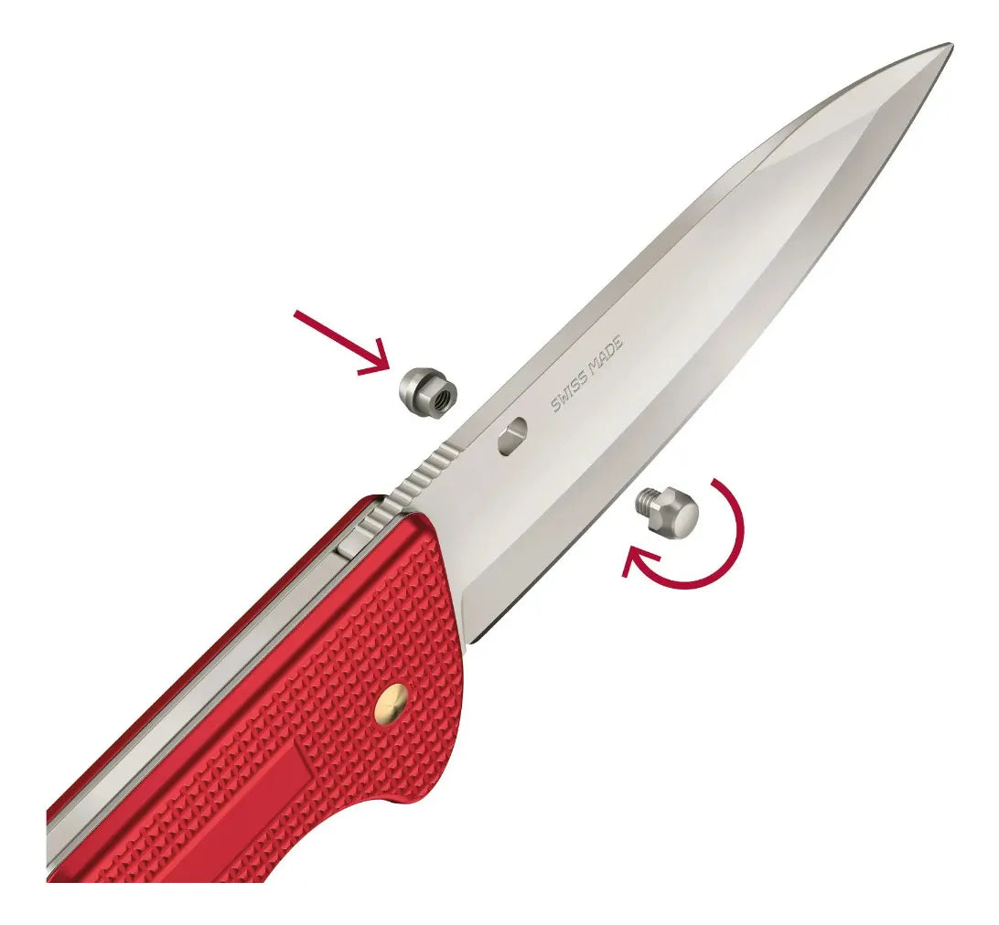 Navaja Cuchillo Victorinox Evoke Roja-azul Alox 0.9415.d221 Rojo - Azul