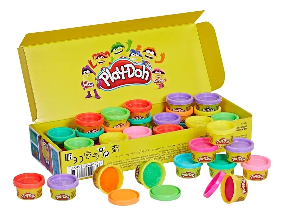 Play-Doh Pack de 42 Mini Latas de 28 g Masa para moldear no tóxica, regalos escolares y fiestas infantiles, para niños desde 2 años