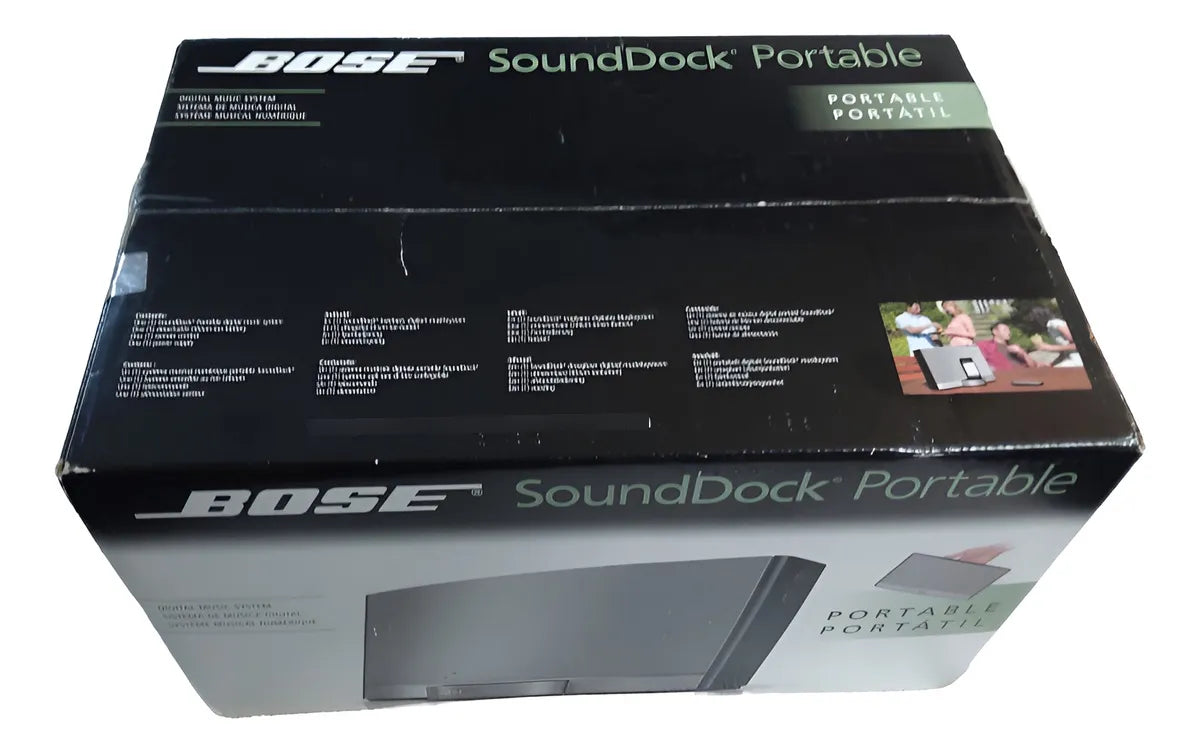 Parlante Bose Sounddock Portable - Gloss Black Plateado,negro