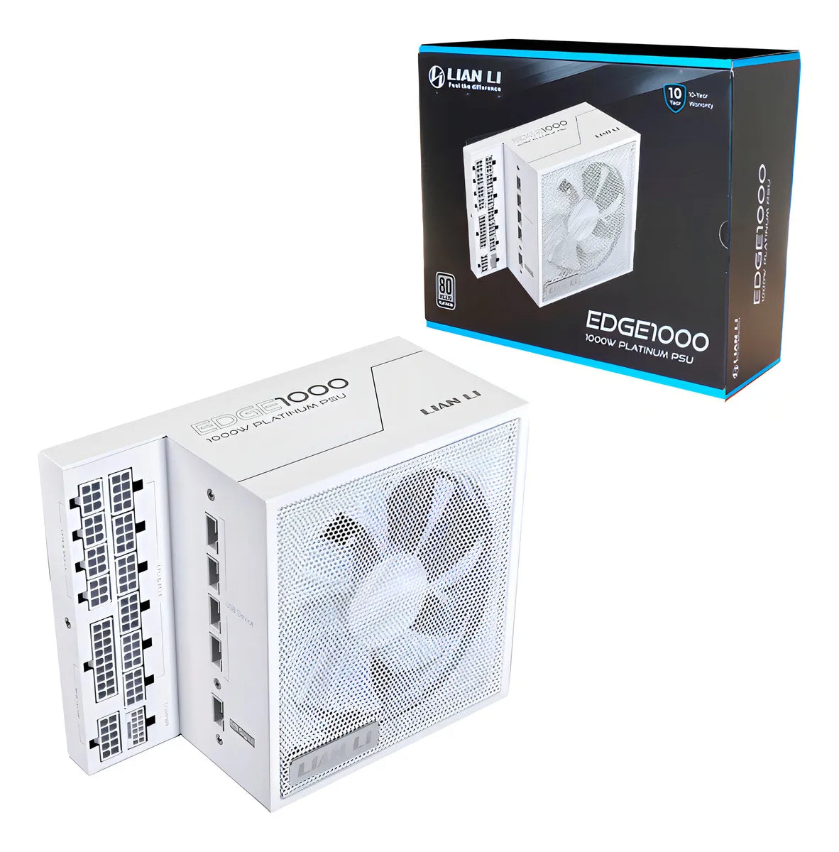 Fuente De Poder Lian Li Edge 1000w 80 Plus Platino White Blanco