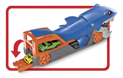 Hot Wheels Remolque Tiburón Color Azul