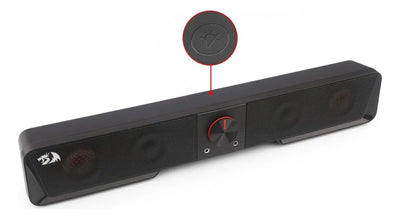 Altavoz Redragon Darknets Gs570 Rgb con barra de sonido, color negro