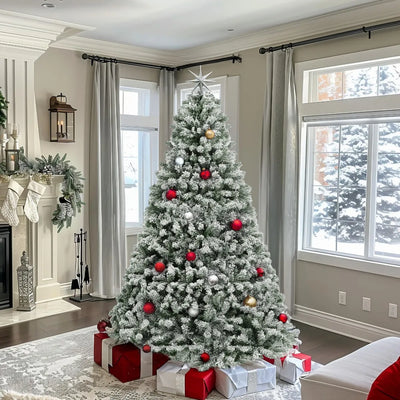 Yitahome Arbol De Navidad Artificial Lleno De Nieve, Pino De