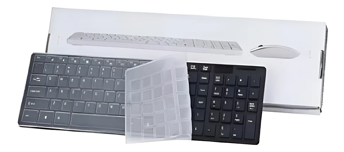 Combo Teclado Mouse Inalambrico Con Receptor 2.4g K-06 Kit Color Del Mouse Negro Color Del Teclado Negro