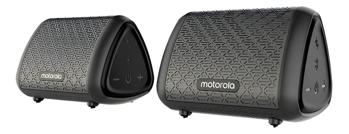 Bocinas Motorola Sonic Sub 340 Bass Twin Resistentes Al Agua Color Negro