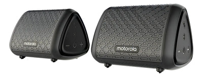 Bocinas Motorola Sonic Sub 340 Bass Twin Resistentes Al Agua Color Negro