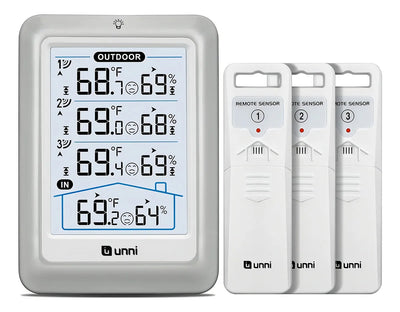 Termohigrometro Digital Multisensorial Con 4 Sensores