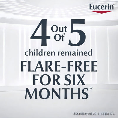 Eucerin Baby Eczema Relief Crema 226 g | Hidratante Suave Hipoalergénica Sin Fragancia Para Bebé con Piel Seca, Sensible o con Eczema | Loción Dermatológica con Avena Coloidal Que Calma, Protege y Ali