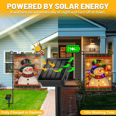 Luces Navidenas Led Solar Para Jardin