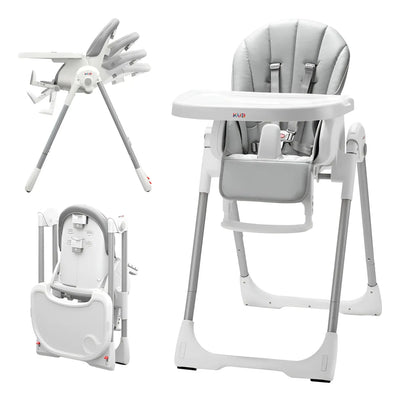 Silla Alta Plegable 3 En 1 Para Bebé Con Bandeja Extraíble