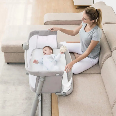 Cuna De Bebé Estilo Moisés Portátil Ajustable Lado De Cama