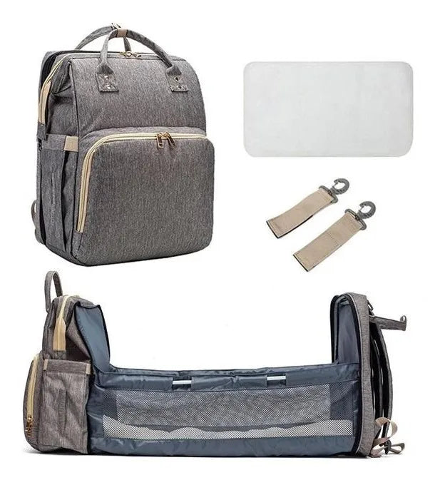 Mochila funcional impermeable gris claro