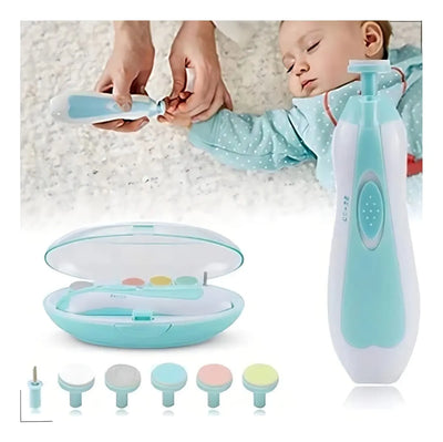 Lima De Uñas Para Bebes Con Lijas Intercambiables Azul Y Rosado
