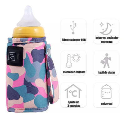 Funda Calentador Electrico De Teteros Usb Portatil Viajero 1 Multicolor