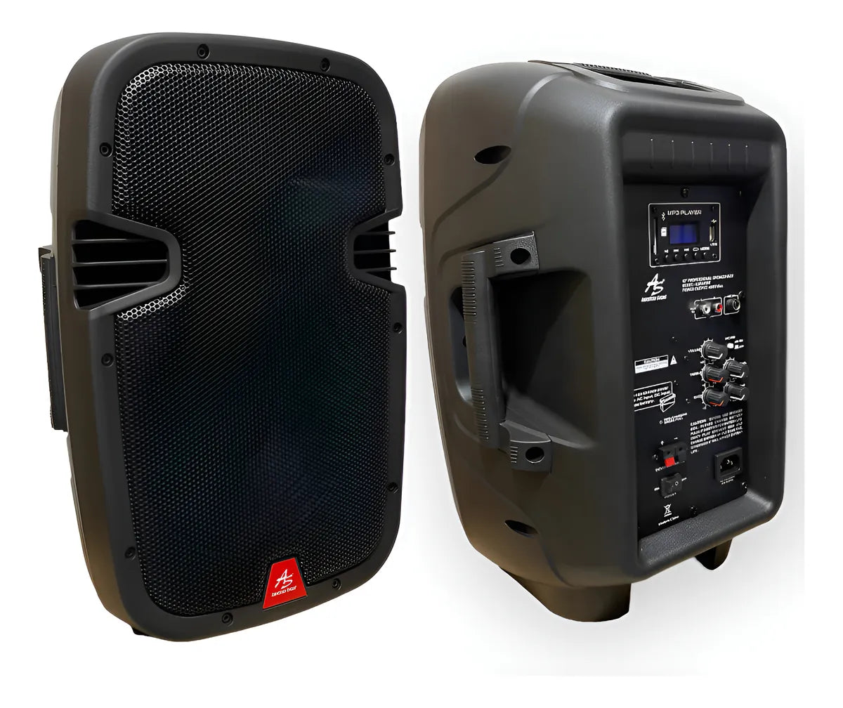 Cabina Activa De 10 Américan Sound Aspa108x Excelente Sonido Negro