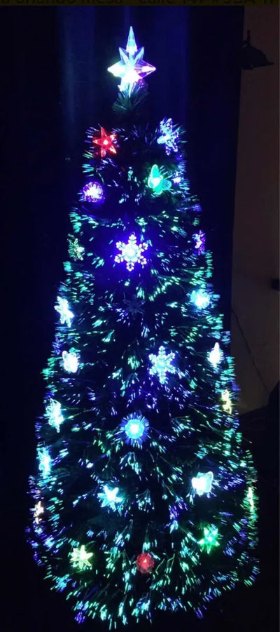 Arbol De Fibra Óptica Y Led 1.50, 1 Año De Garantía+regalo