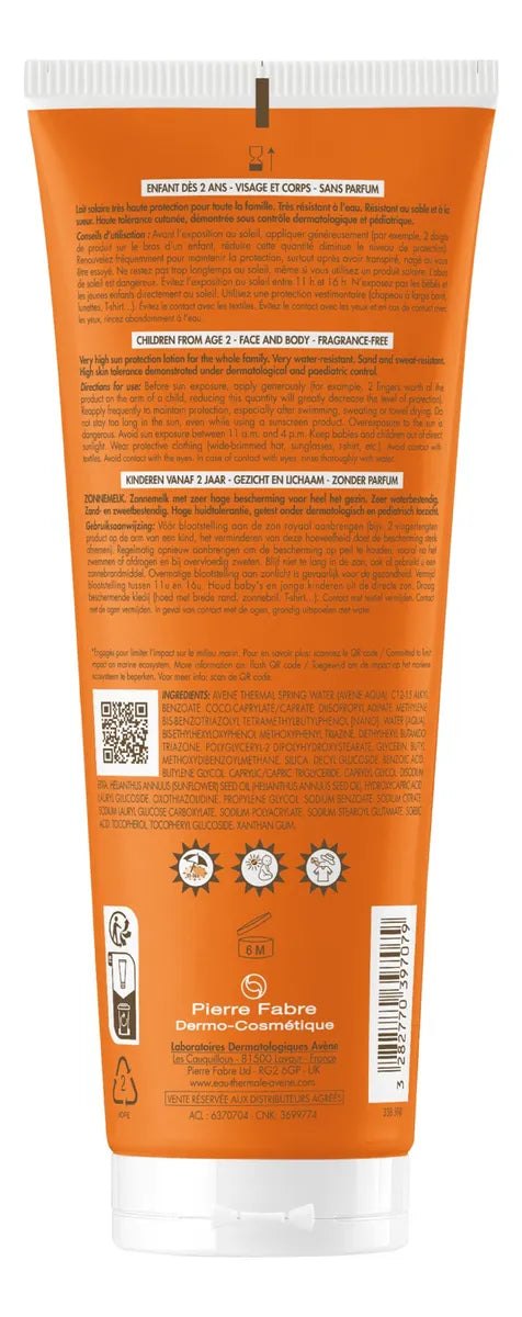Ps Leche Niños Avene 50+ 100ml