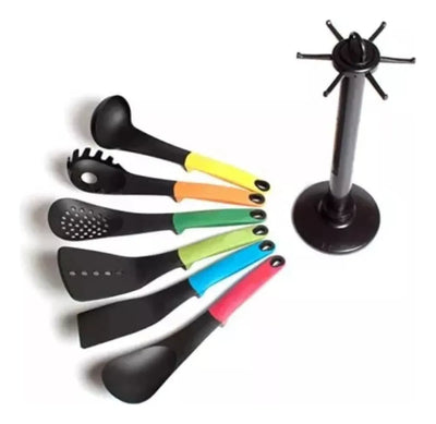 Set Juego Cucharones De 6 Utensilios Para Cocina Variado