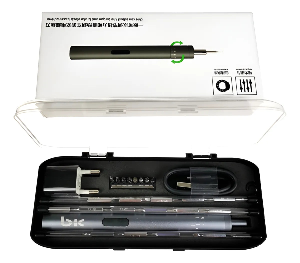 Set Destornillador Eléctrico Mini 27 Pzs Servicio Móvil - Gris