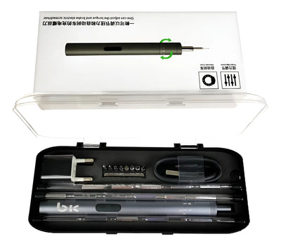 Set Destornillador Eléctrico Mini 27 Pzs Servicio Móvil - Gris